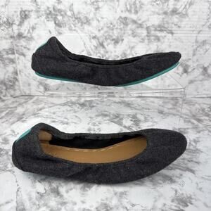 Tieks Womens Greystone Gray Felt Vegan Wool Ballet Flats Size 9 Comfort
